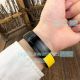 Replica Rolex Cosmograph Daytona Black Carbon Fiber Watch Yellow Rubber Strap (9)_th.jpg